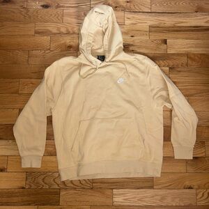 Nike Men's Beige/Yellow Hoodie XL